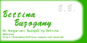 bettina buzogany business card
